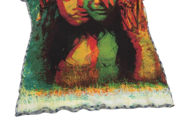 Jean Paul GAULTIER FEMME Psychedelic Hula Girl Print T Shirt K-173438_008