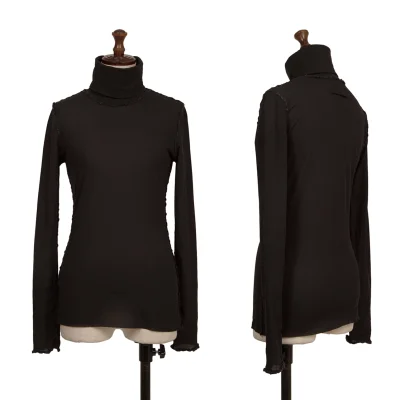 Jean Paul GAULTIER FEMME Piping Mesh Turtleneck T Shirt