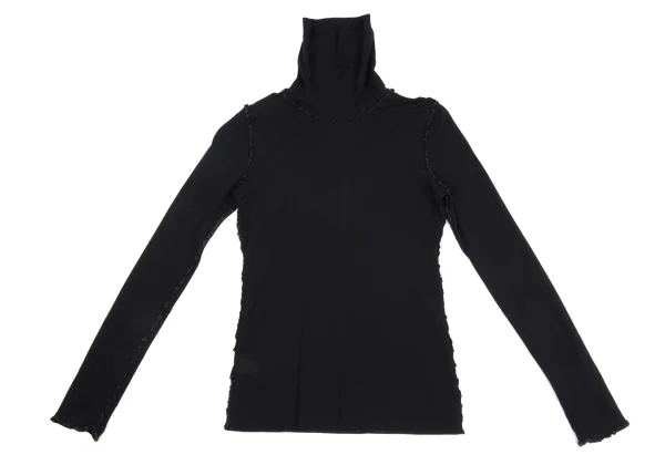 Jean Paul GAULTIER FEMME Piping Mesh Turtleneck T Shirt K-173443_002