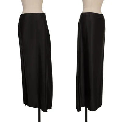 Jean Paul GAULTIER FEMME Satin Pleated Switching Skirt