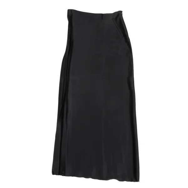 Jean Paul GAULTIER FEMME Satin Pleated Switching Skirt K-173451_002