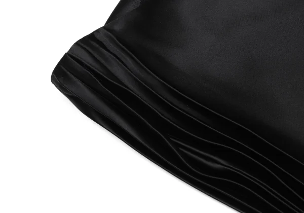 Jean Paul GAULTIER FEMME Satin Pleated Switching Skirt K-173451_006