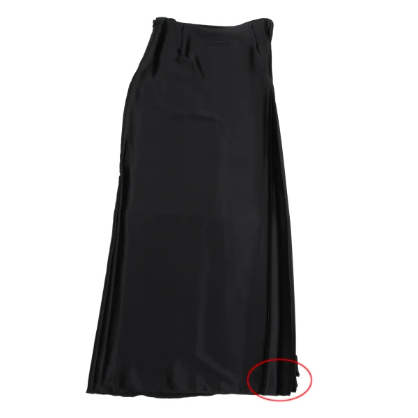 Jean Paul GAULTIER FEMME Satin Pleated Switching Skirt K-173451_011