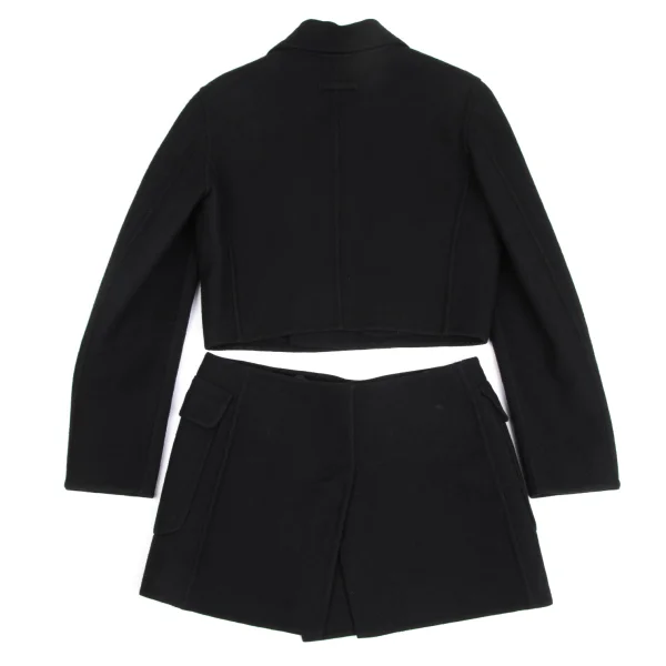 Jean Paul GAULTIER FEMME Wool Blend Detachable Hem Coat K-173452_015