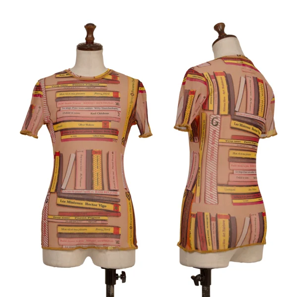 JPG by GAULTIER Book Print Mesh T Shirt Multi-Color 40 K-173456_001