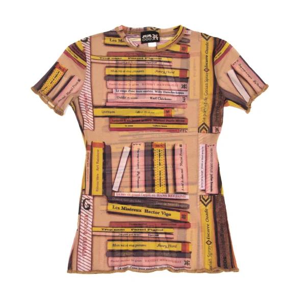 JPG by GAULTIER Book Print Mesh T Shirt K-173456_002