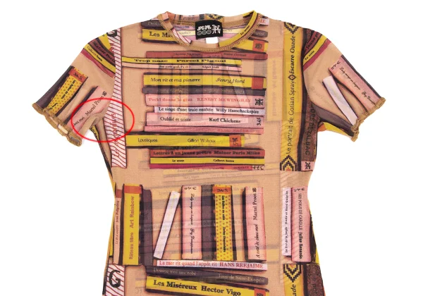 JPG by GAULTIER Book Print Mesh T Shirt K-173456_003