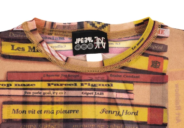 JPG by GAULTIER Book Print Mesh T Shirt K-173456_005