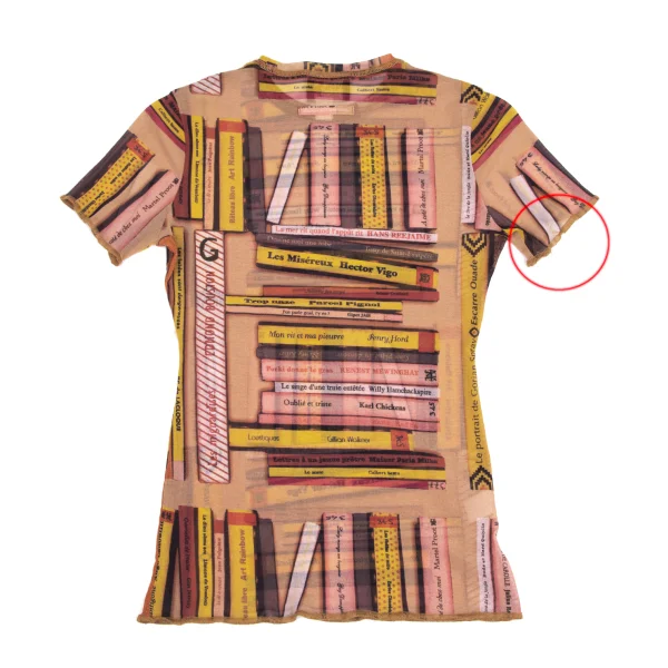 JPG by GAULTIER Book Print Mesh T Shirt K-173456_011