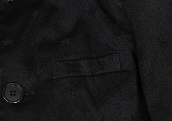 BLACK COMME des GARCONS Poly Star Jacquard Long Jacket K-173460_007