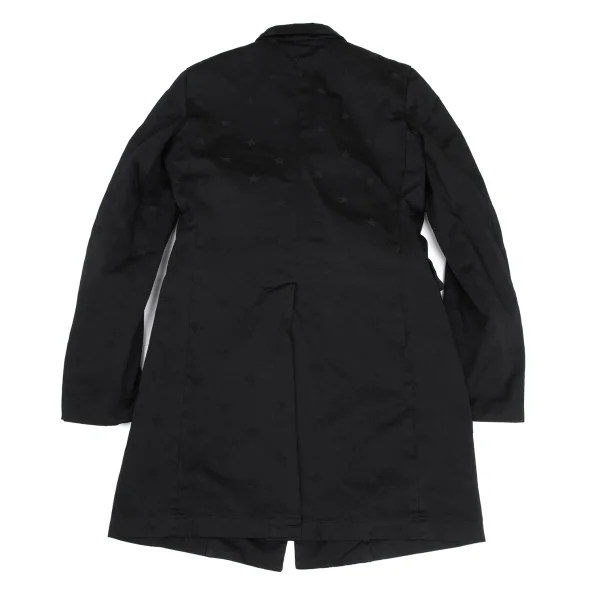 BLACK COMME des GARCONS Poly Star Jacquard Long Jacket K-173460_014