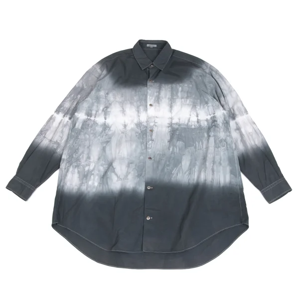 Y's for men Dyed Metal Buttons Long Sleeve Shirt White,Grey M K-173461_001