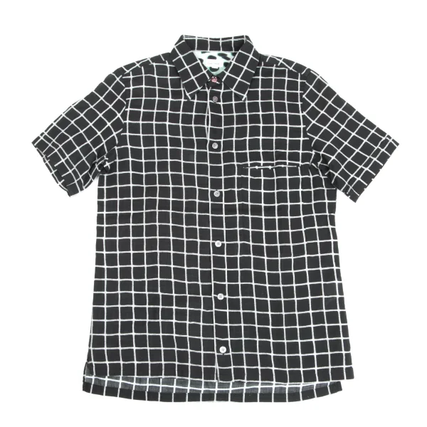 Paul Smith Cotton Checker Print Shirt Black,White S K-173462_001