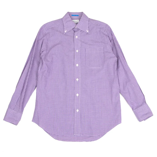 Paul Smith Checker Button-down Shirt Purple,White S K-173463_001
