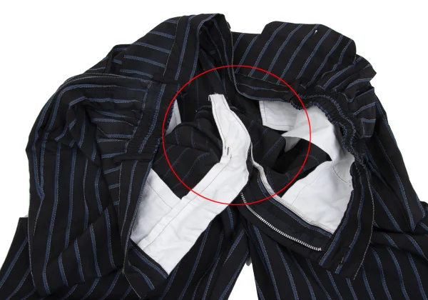 COMME des GARCONS HOMME DEUX Poly Stripe Tapered Pants K-173466_007