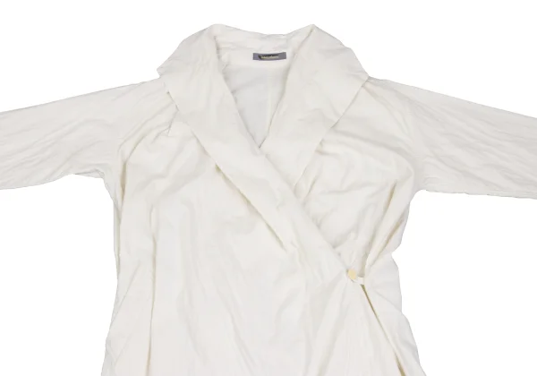ISSEY MIYAKE Cotton Lapel Switching Coat K-173469_003