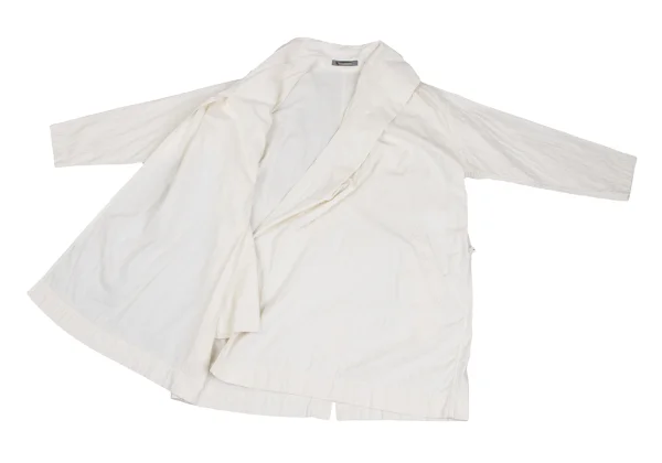 ISSEY MIYAKE Cotton Lapel Switching Coat K-173469_009