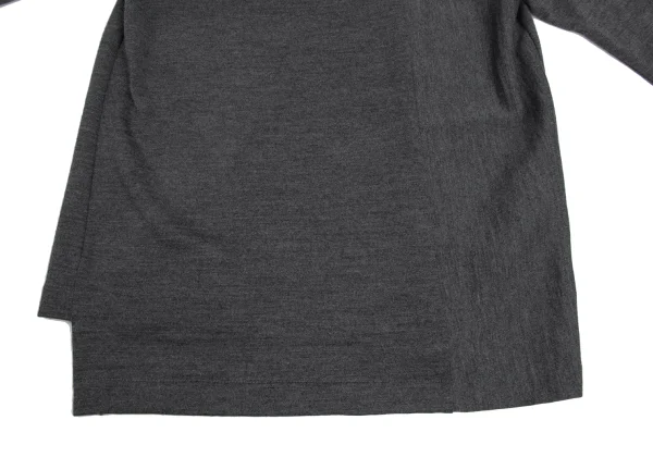 robe de chambre COMME des GARCONS Ribbon Detail Wool Knit Top K-173470_012