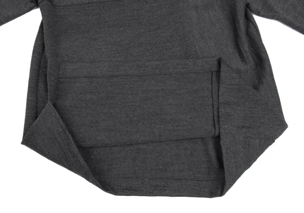 robe de chambre COMME des GARCONS Ribbon Detail Wool Knit Top K-173470_013