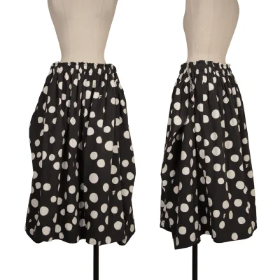 BLACK COMME des GARCONS Dot Printed Cutting Skirt
