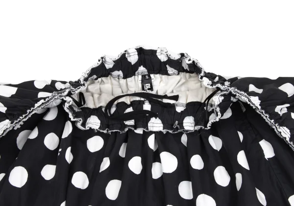 BLACK COMME des GARCONS Dot Printed Cutting Skirt K-173472_006