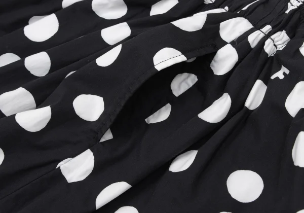 BLACK COMME des GARCONS Dot Printed Cutting Skirt K-173472_007
