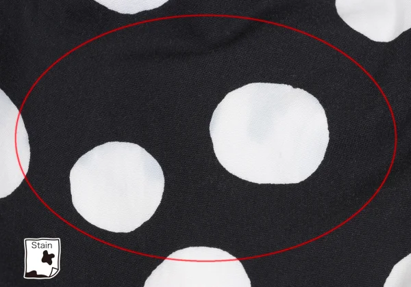 BLACK COMME des GARCONS Dot Printed Cutting Skirt K-173472_015