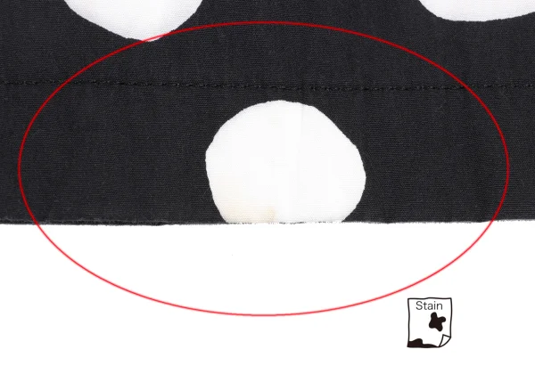 BLACK COMME des GARCONS Dot Printed Cutting Skirt K-173472_016