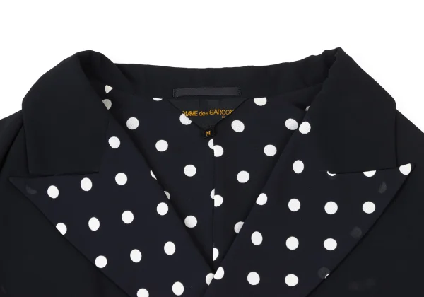 COMME des GARCONS Chiffon Dot French Sleeve Reversible Jacket K-173473_005