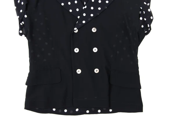 COMME des GARCONS Chiffon Dot French Sleeve Reversible Jacket K-173473_007
