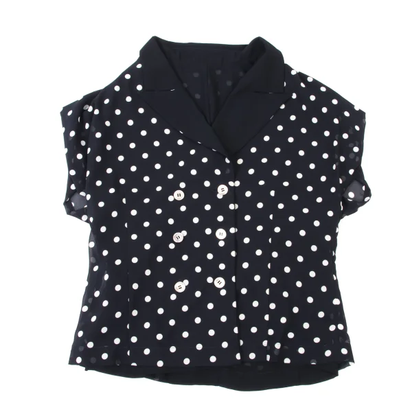 COMME des GARCONS Chiffon Dot French Sleeve Reversible Jacket K-173473_012