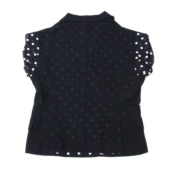 COMME des GARCONS Chiffon Dot French Sleeve Reversible Jacket K-173473_014