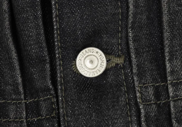 Yohji Yamamoto FEMME Knit Docking Spotted Horse Denim Jacket  K-173474_005