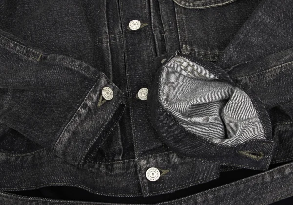 Yohji Yamamoto FEMME Knit Docking Spotted Horse Denim Jacket  K-173474_008