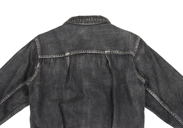 Yohji Yamamoto FEMME Knit Docking Spotted Horse Denim Jacket  K-173474_015