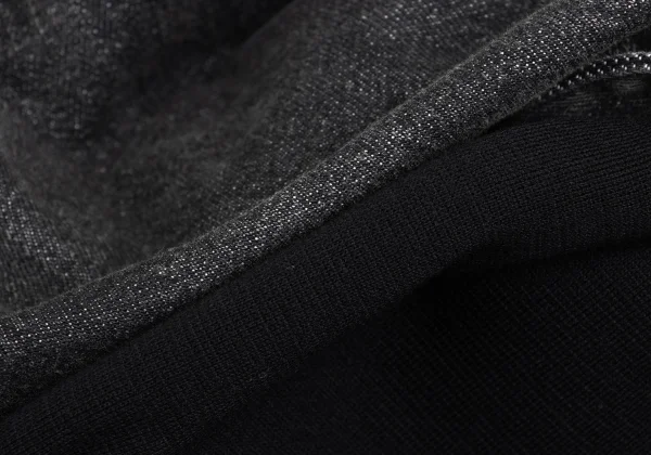 Yohji Yamamoto FEMME Knit Docking Spotted Horse Denim Jacket  K-173474_017