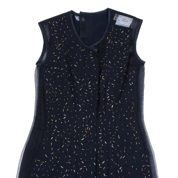 COMME des GARCONS Mesh Switching Beaded Dress K-173475_003
