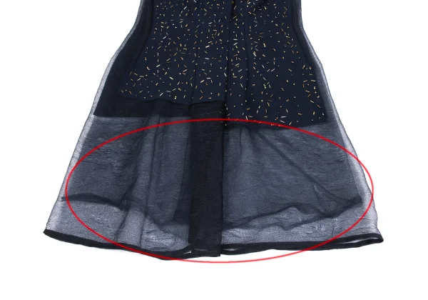 COMME des GARCONS Mesh Switching Beaded Dress K-173475_007