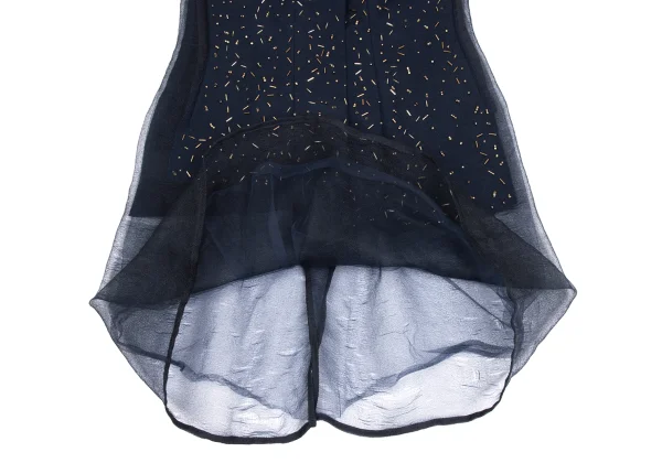 COMME des GARCONS Mesh Switching Beaded Dress K-173475_009