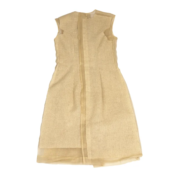 COMME des GARCONS Wool Nylon Embroidery Sheer Dress K-173476_011