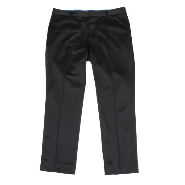 コムデギャルソン オムCOMME des GARCONS HOMME ポリセンタープリーツパンツ 黒M K-173478_001