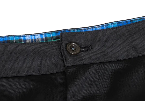 コムデギャルソン オムCOMME des GARCONS HOMME ポリセンタープリーツパンツ 黒M K-173478_004