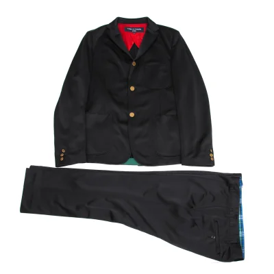 COMME des GARCONS HOMME Poly Metal Button Stitch Jacket & Pants
