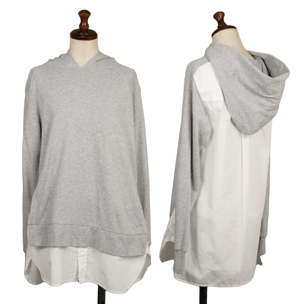 Y-3 Shirt Switching Hoodie Grey S K-173483_001