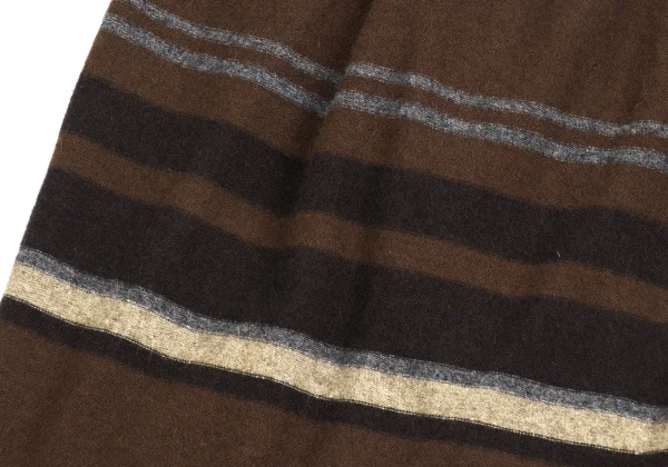 Y's Wool-blend Striped Knit Skirt  K-173484_007