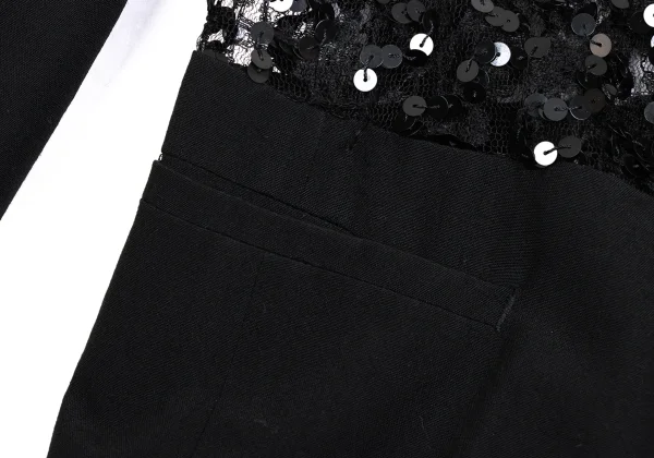 COMME des GARÇONS Sequin-Embellished Sheer Panel Jacket K-173485_007
