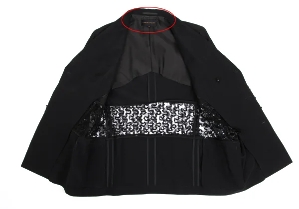 COMME des GARÇONS Sequin-Embellished Sheer Panel Jacket K-173485_014