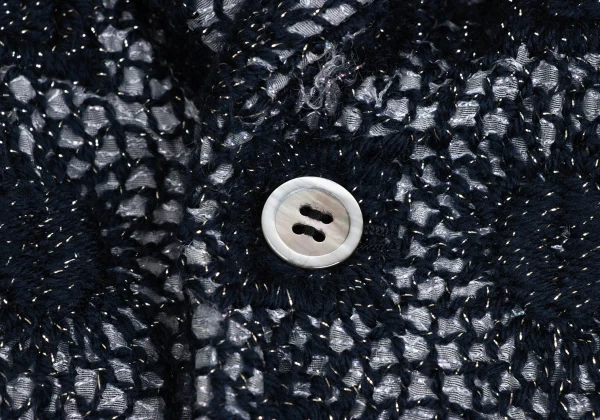 COMME des GARCONS Layered-hem Metallic Embroidery Jacket K-173486_004