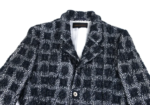 COMME des GARCONS Layered-hem Metallic Embroidery Jacket K-173486_009