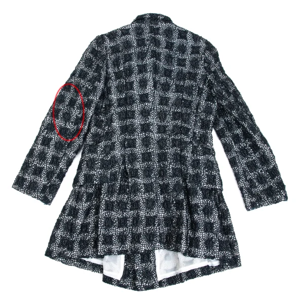 COMME des GARCONS Layered-hem Metallic Embroidery Jacket K-173486_016